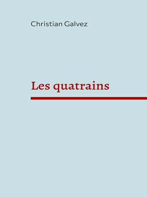 cover image of Les quatrains